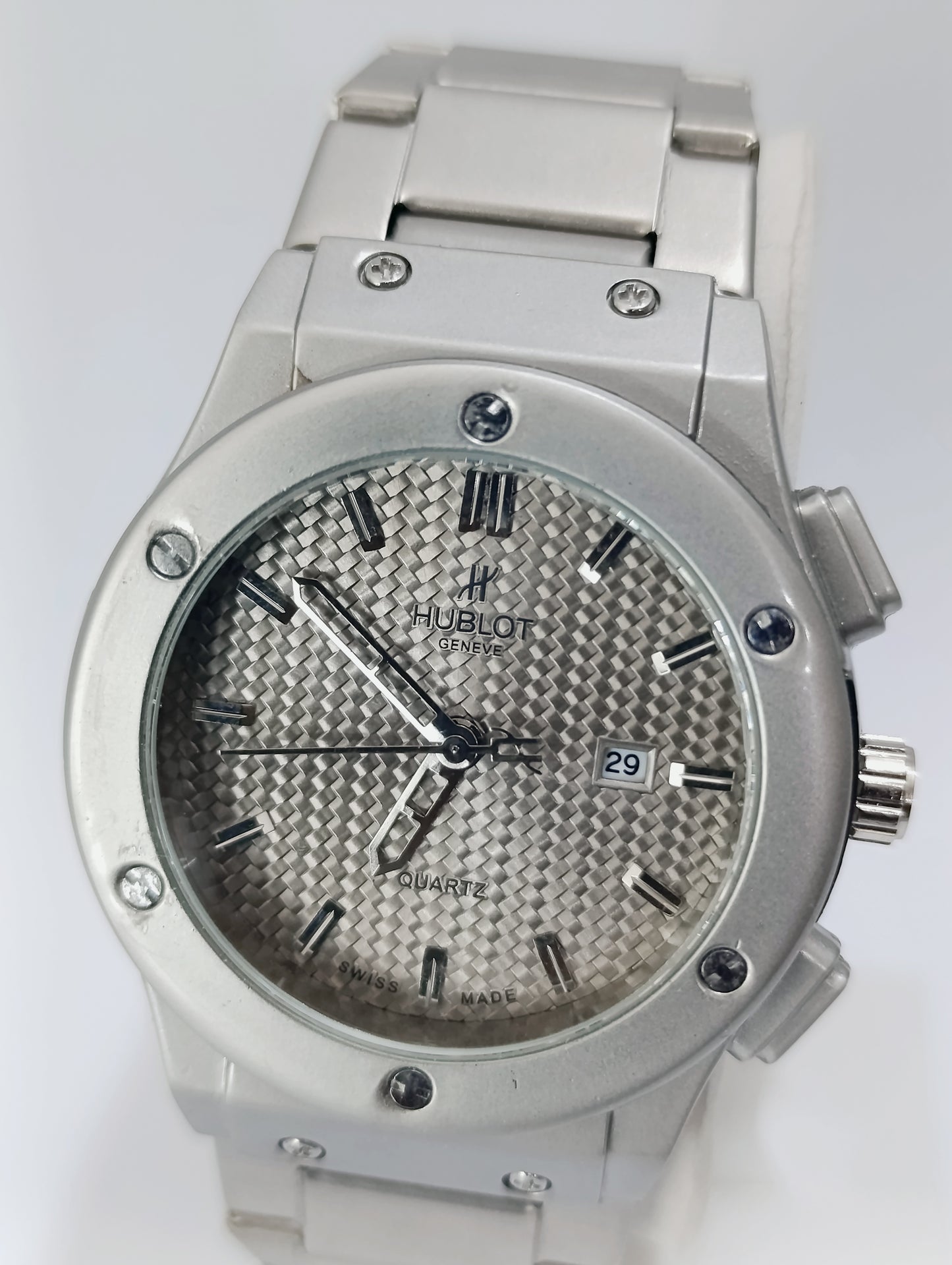 Hublot Stainless Steel Watch with Date Display - Luxury Timepiece for Men