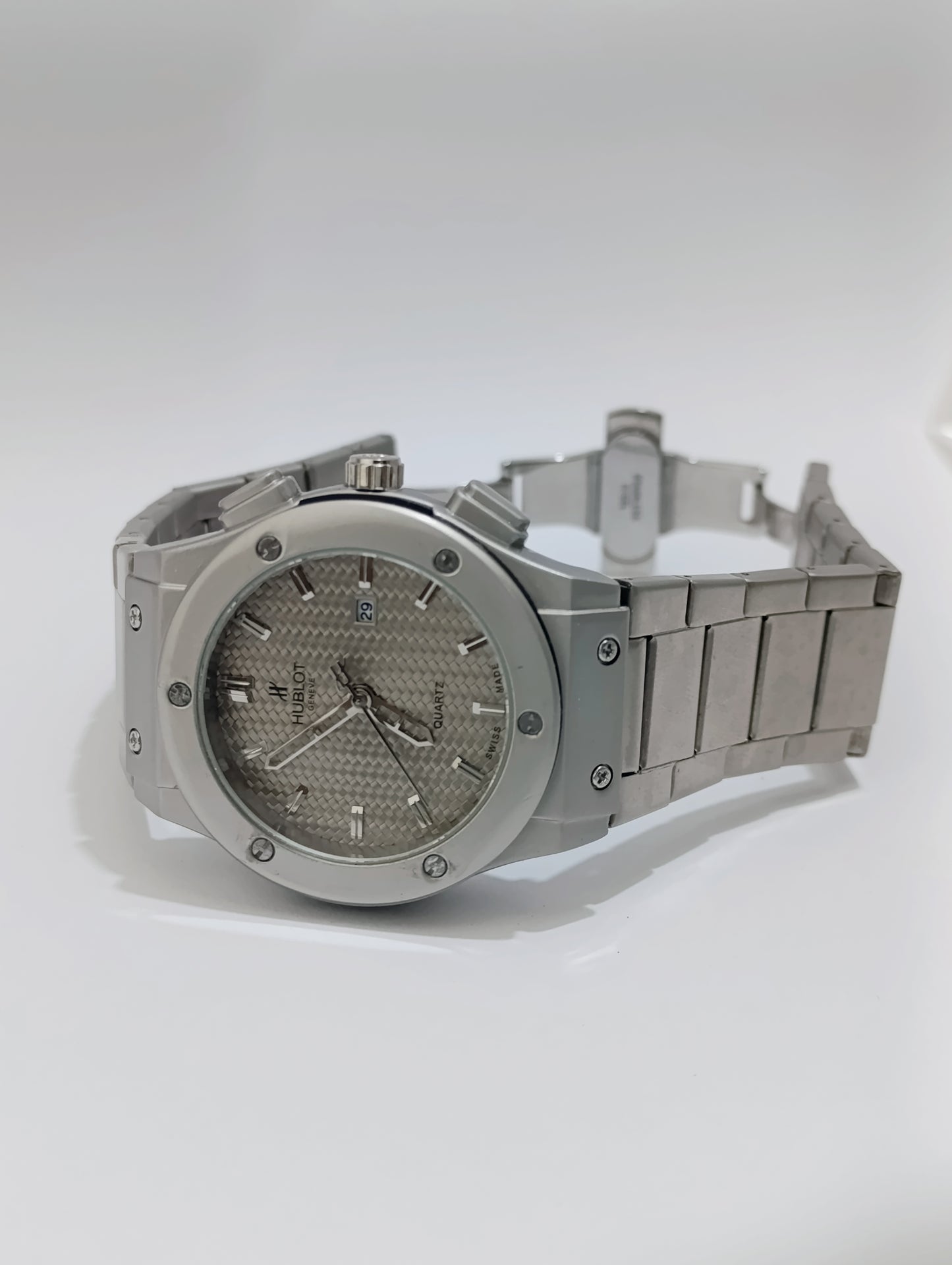 Hublot Stainless Steel Watch with Date Display - Luxury Timepiece for Men