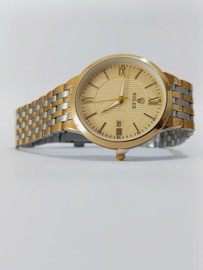 Rolax Gold and Silver Classic Watch