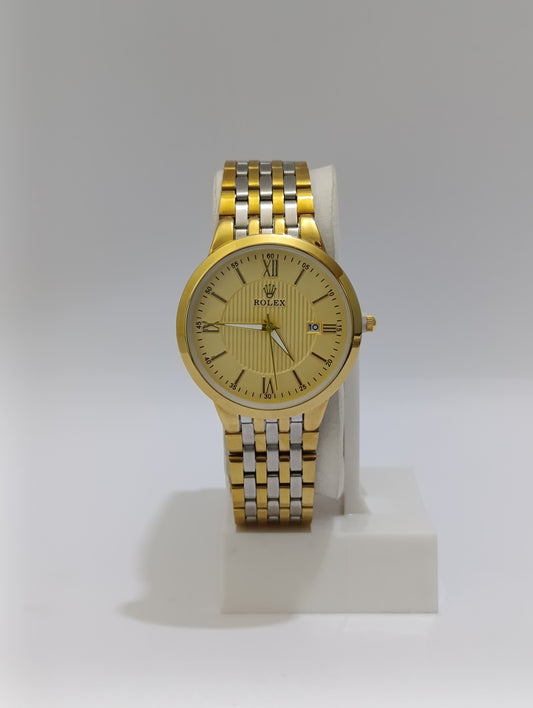 Rolax Gold and Silver Classic Watch